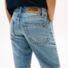 Pantaloni scurți drepți din denim pentru copii Pantaloni scurți drepți din denim pentru copii