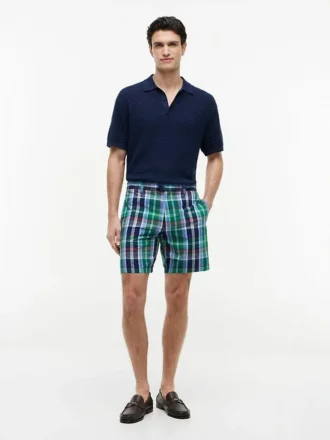 Pantaloni scurți Madras cu croială regular, 7″ Pantaloni scurți Madras cu croială regular, 7″