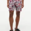 Pantaloni scurți Madras Patchwork cu croială regular, 7″ Pantaloni scurți Madras Patchwork cu croială regular, 7″