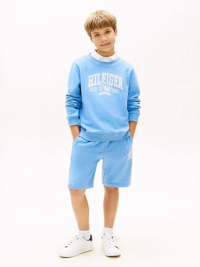 Pantaloni scurți pentru copii cu logo Crest Pantaloni scurți pentru copii cu logo Crest