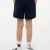 Pantaloni scurți pentru copii cu logo steag în nuanțe tonale Pantaloni scurți pentru copii cu logo steag în nuanțe tonale
