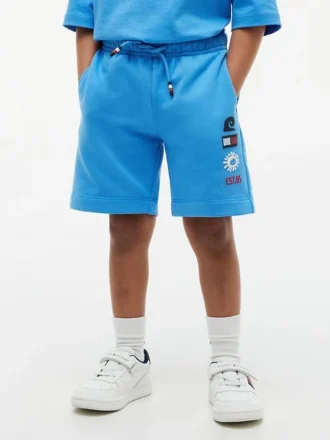Pantaloni scurți pentru copii cu logo Sun & Wave