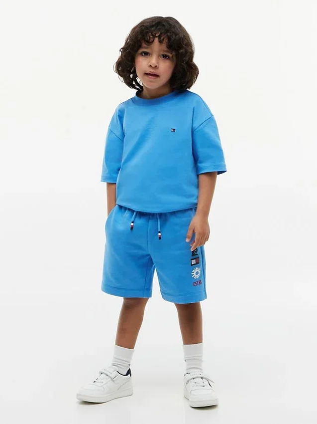 Pantaloni scurți pentru copii cu logo Sun & Wave Pantaloni scurți pentru copii cu logo Sun & Wave