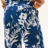 Pantaloni scurți pentru copii din amestec de in și bumbac cu imprimeu floral