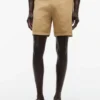 Pantaloni scurți Seersucker cu croială regulată, lungime 7″