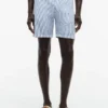 Pantaloni scurți Seersucker cu croială regulată, lungime 7″ Pantaloni scurți Seersucker cu croială regulată, lungime 7″