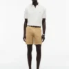 Pantaloni scurți Seersucker cu croială regulată, lungime 7″