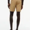 Pantaloni scurți Seersucker cu croială regulată, lungime 7″