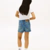 Pantaloni scurți skinny din denim pentru copii Pantaloni scurți skinny din denim pentru copii