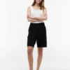 Pantaloni scurți tip bermuda din amestec de in, 28 cm