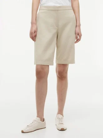 Pantaloni scurți tip bermuda din amestec de in, 28 cm