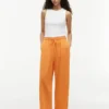 Pantaloni ușori din amestec de in, fără nasturi Pantaloni ușori din amestec de in, fără nasturi