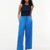 Pantaloni ușori din amestec de in, fără nasturi