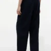 Pantaloni ușori din amestec de in, fără nasturi Pantaloni ușori din amestec de in, fără nasturi