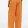 Pantaloni ușori din amestec de in, fără nasturi Pantaloni ușori din amestec de in, fără nasturi