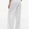 Pantaloni ușori din amestec de in, fără nasturi