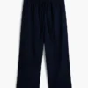 Pantaloni ușori din amestec de in, fără nasturi Pantaloni ușori din amestec de in, fără nasturi