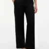 Pantaloni ușori din sârgă cu croi drept Pantaloni ușori din sârgă cu croi drept