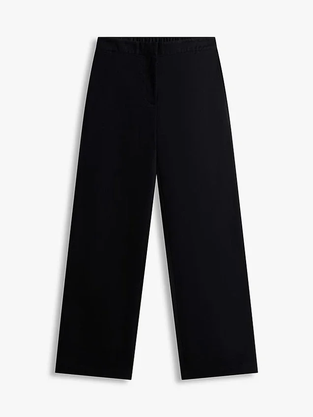 Pantaloni ușori din sârgă cu croi drept Pantaloni ușori din sârgă cu croi drept