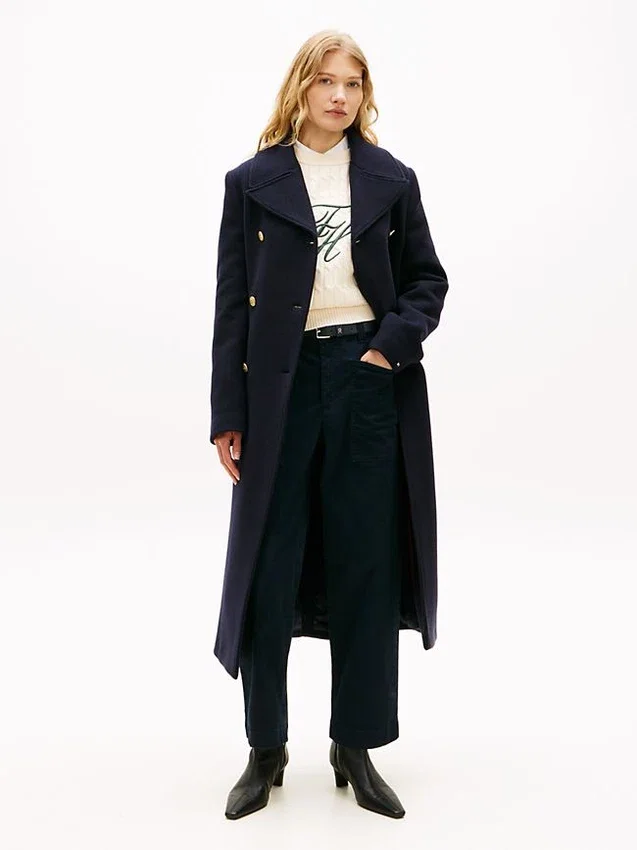 Pantaloni utilitari cu croi larg și material elastic Pantaloni utilitari cu croi larg și material elastic