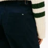 Pantaloni utilitari cu croi larg și material elastic Pantaloni utilitari cu croi larg și material elastic