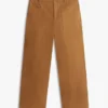 Pantaloni utilitari cu croi larg și material elastic Pantaloni utilitari cu croi larg și material elastic
