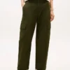 Pantaloni utilitari ușori, cu croi evazat