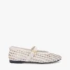 Pantofi Mary Jane din piele țesută Pantofi Mary Jane din piele țesută