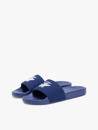 Papuci de piscină cu monogramă brodată
