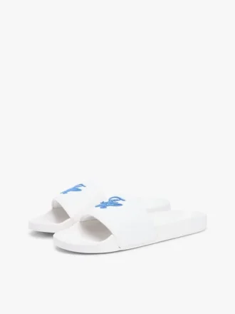 Papuci de piscină cu monogramă brodată