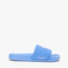Papuci de piscină din pânză cu monogramă brodată Papuci de piscină din pânză cu monogramă brodată