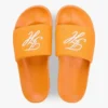 Papuci de piscină din pânză cu monogramă brodată Papuci de piscină din pânză cu monogramă brodată