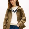 Parka scurtă cu glugă, rezistentă la apă Parka scurtă cu glugă, rezistentă la apă