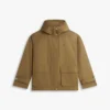 Parka scurtă cu glugă, rezistentă la apă Parka scurtă cu glugă, rezistentă la apă