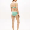 Partea de jos a bikini-ului cu dungi din seersucker Partea de jos a bikini-ului cu dungi din seersucker