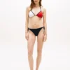 Partea de jos a bikini-ului triunghiular cu blocuri de culoare Partea de jos a bikini-ului triunghiular cu blocuri de culoare