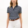 Polo clasic din piqué elastic cu dungi Polo clasic din piqué elastic cu dungi