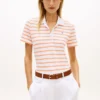 Polo clasic din piqué elastic cu dungi Polo clasic din piqué elastic cu dungi