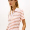 Polo clasic din piqué elastic cu dungi Polo clasic din piqué elastic cu dungi