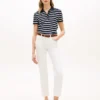 Polo clasic din piqué elastic cu dungi Polo clasic din piqué elastic cu dungi