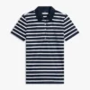 Polo clasic din piqué elastic cu dungi Polo clasic din piqué elastic cu dungi