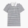 Polo clasic din piqué elastic cu dungi Polo clasic din piqué elastic cu dungi