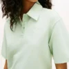 Polo cu croială lejeră și monogramă script Polo cu croială lejeră și monogramă script