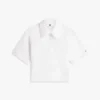 Polo cu croială lejeră și monogramă script Polo cu croială lejeră și monogramă script