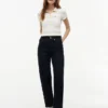 Polo cu croială slim fit, dungi de rugby și fermoar Polo cu croială slim fit, dungi de rugby și fermoar
