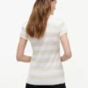 Polo cu croială slim fit, dungi de rugby și fermoar Polo cu croială slim fit, dungi de rugby și fermoar