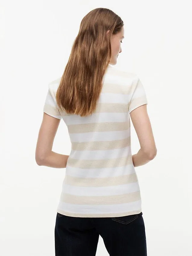 Polo cu croială slim fit, dungi de rugby și fermoar Polo cu croială slim fit, dungi de rugby și fermoar