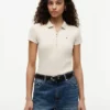 Polo cu croială slim și fermoar Polo cu croială slim și fermoar