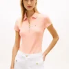 Polo cu croială slim și fermoar Polo cu croială slim și fermoar