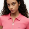 Polo cu croială slim și fermoar Polo cu croială slim și fermoar